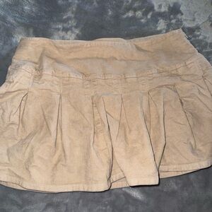 American Eagle Outfitters Beige Corduroy Skirt